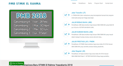 Desktop Screenshot of pmb.stmikelrahma.ac.id