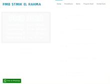 Tablet Screenshot of pmb.stmikelrahma.ac.id